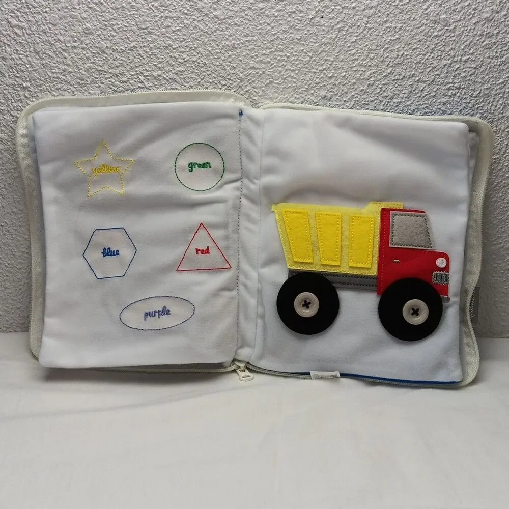 Hallmark Toddler Interactive Soft Multi-Page Activity Quiet Book - Vroom! Felt